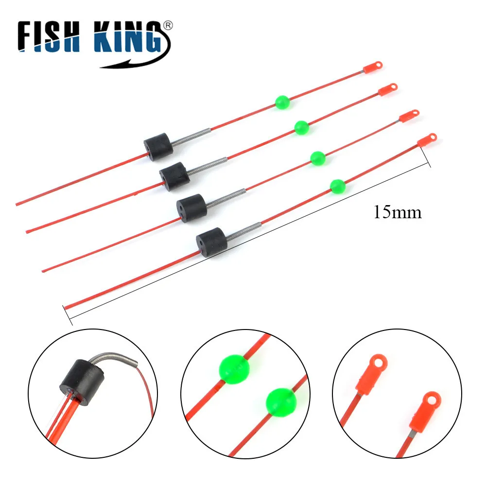 FISH KING 20pcs Winter Fishing Rod Top Tip UL-L Power C.W 0.2-0.8 3-9g Stainless Steel Ice 155mm Ultralight Combo - купить по