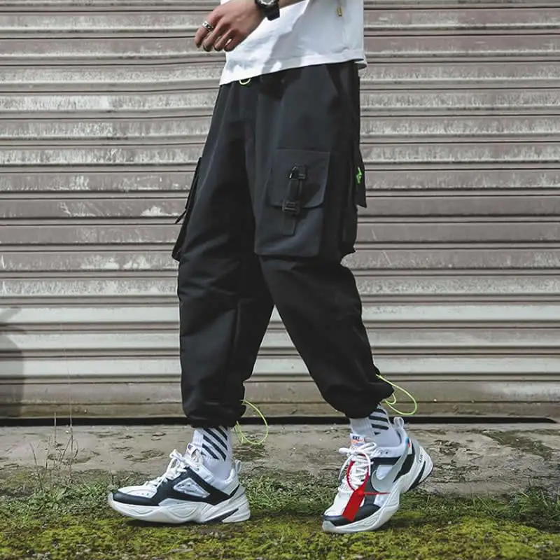 

Men High Streetwear Fashion Joggers Pants 2020 Mens Big Pockets Ankle Sweatpants Male Hip hop Harem Pants Plus Size 5XL