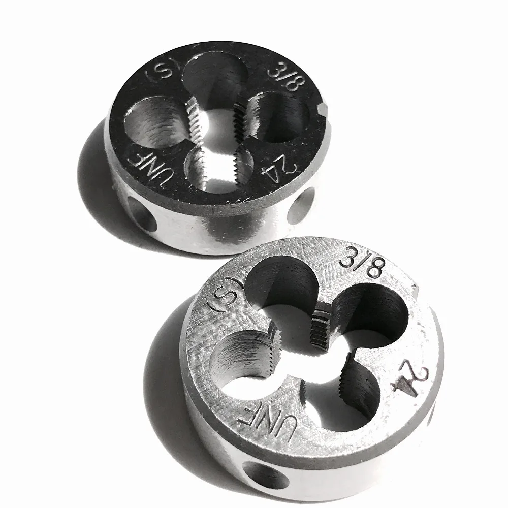 

Free shipping of 2PCS Alloy steel made UNF 3/8"-24 manual threading dies threading Tools Lathe Model Engineer Thread Maker