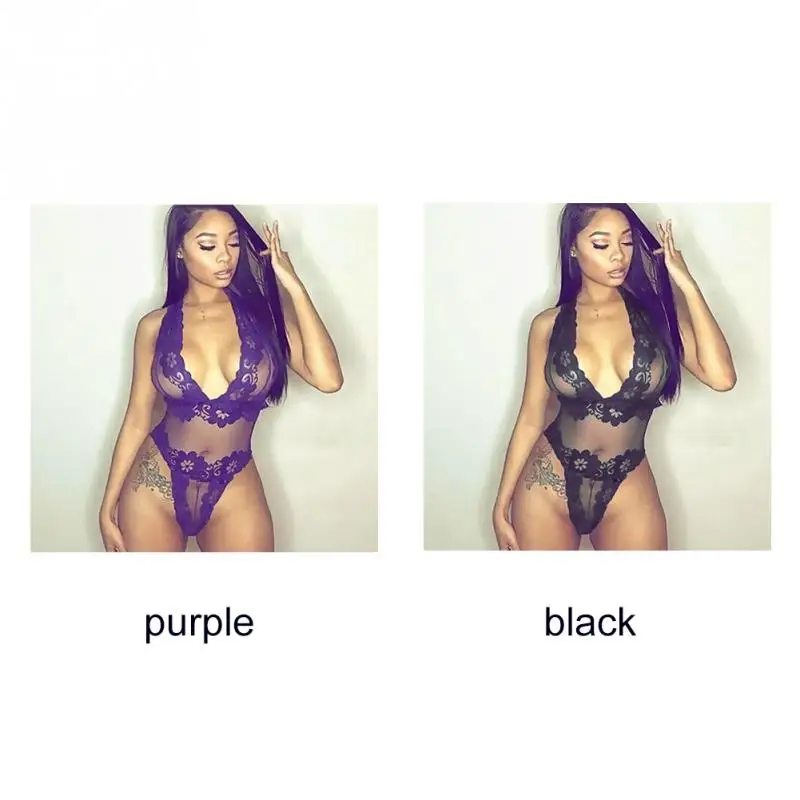 Для женщин сексуальная перспектива кружева белье Рубашка с короткими рукавами