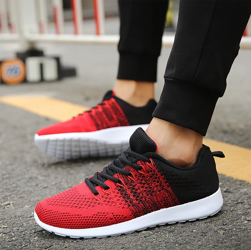 2018 New Men Fall Fly Net Surface Shoes Korean Version of Trend Men's Lightweight Breathable Sneakers Outdoor Loafers 5 | Обувь