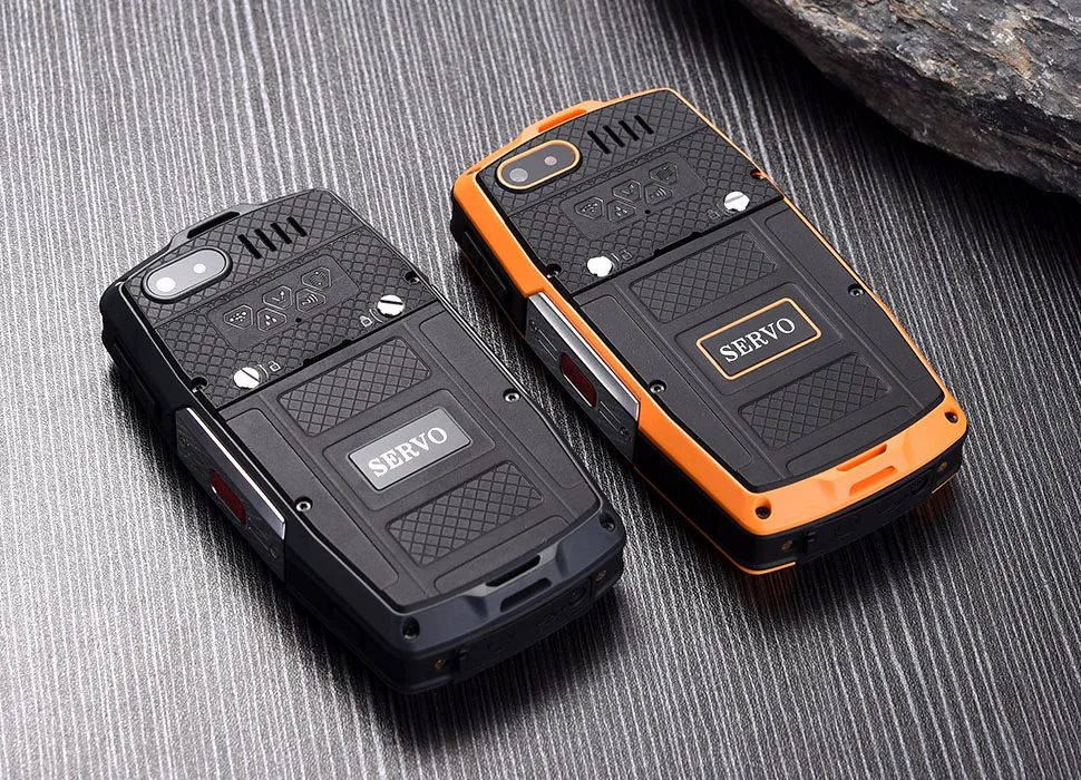 SERVO X7 Plus 2.45" Mini Smartphone LTE IP68 Waterproof Rugged Mobile Phone MTK6737 RAM 2GB ROM 16GB Fingerprint NFC GPS Walkie