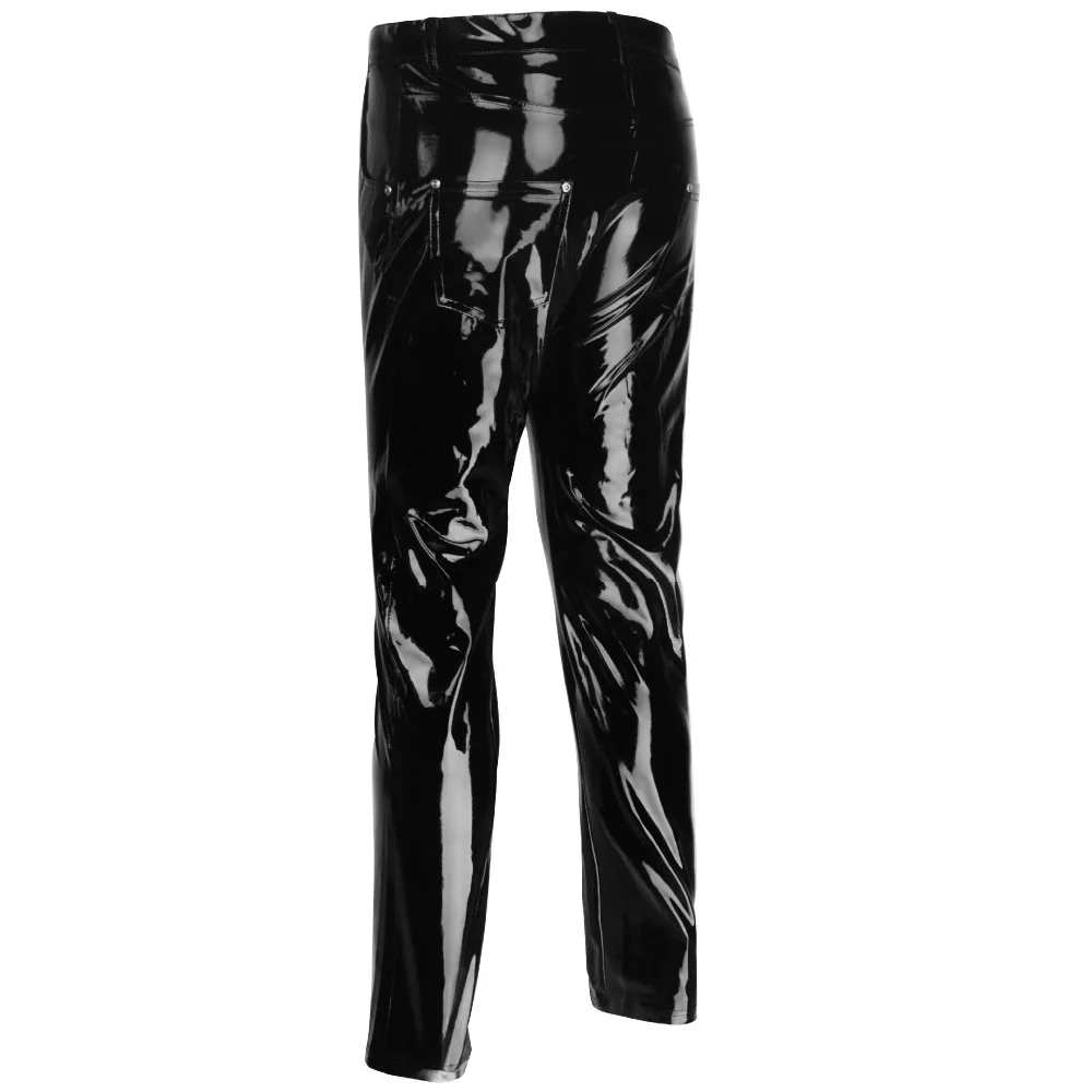 XX137 S 2XL 2018 Новые Сексуальные мужские облегающие брюки из искусственной кожи на