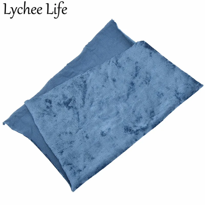 Lychee Life A4 полиэстер спандекс бархатная ткань 29x21 см цветная гибкая DIY Швейные