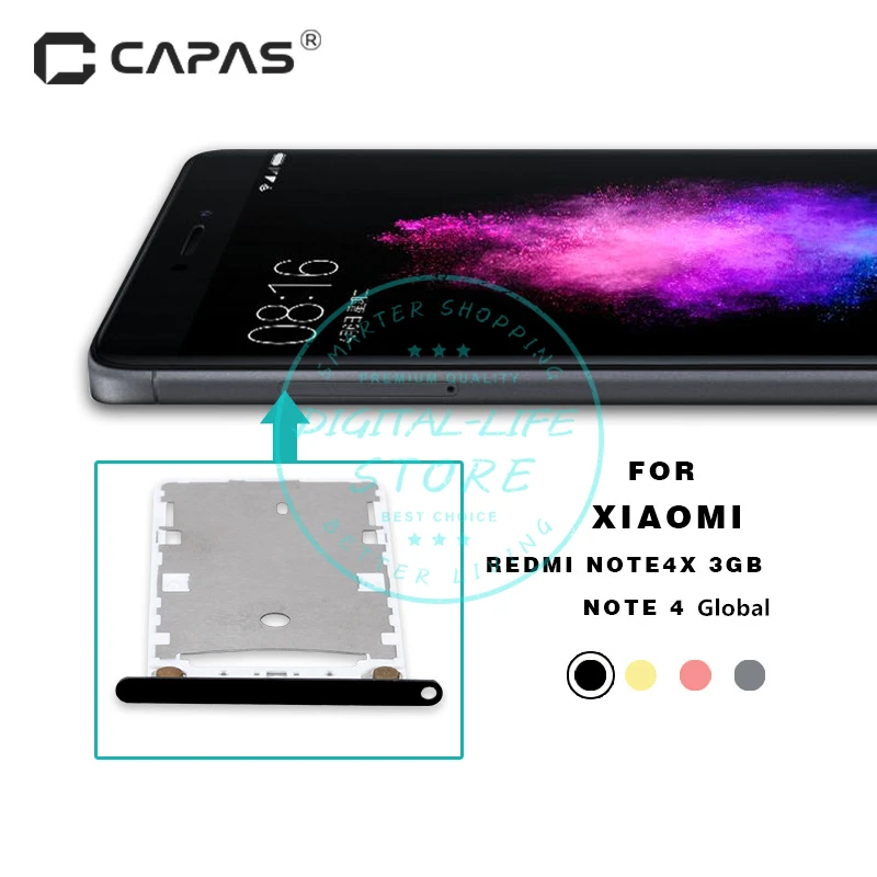 Для Xiaomi Redmi Note 4X 3 Гб/Note 4 Global Nano SIM/ Micro SIM держатель для карты памяти SD адаптер