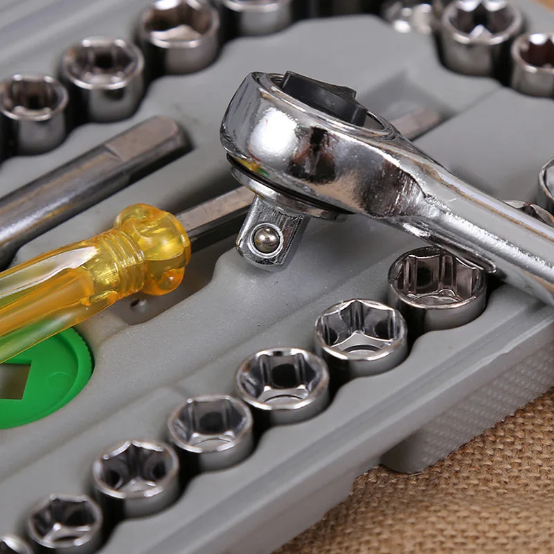 

40Pcs Household Sets Household Sleeve Tools Repair Auto Repair Tools Hardware Tools
