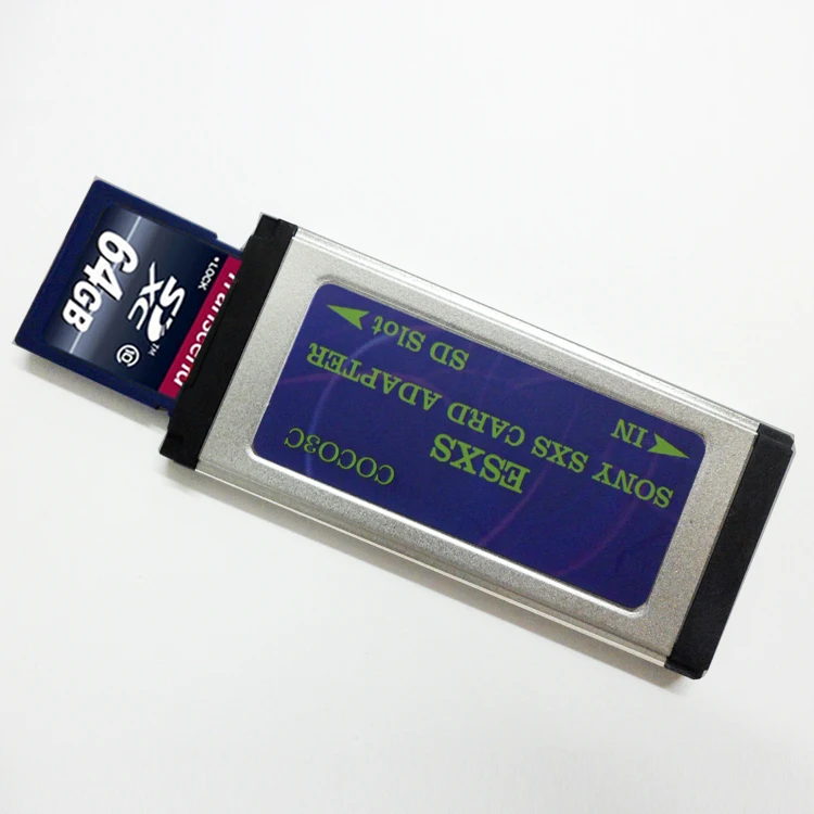 Бесплатная доставка SD для видеокамеры SXS Pro кард ридер Expresscard адаптер Поддержка 128