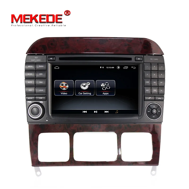 Mekede android 8,1 система автомобильный dvd-плеер для Mercedes Benz/S280/S320/S350/S400/S500/W220/W215/C S класс Авторадио gps