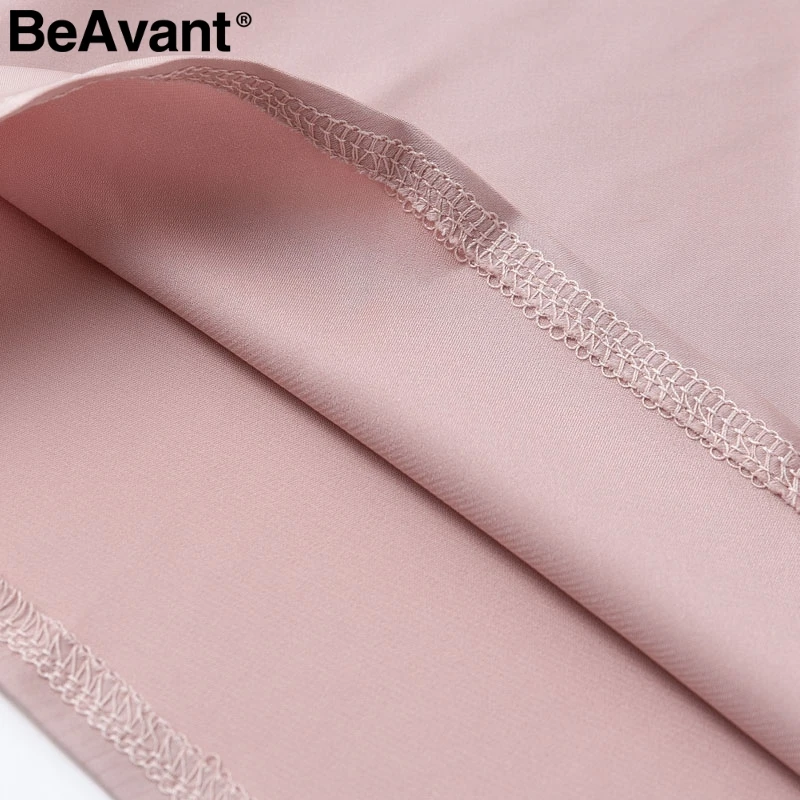 BeAvant, винтажная сатиновая блузка с высоким воротом, женская розовая плиссированная Роскошная блузка с длинным рукавом, рубашка, элегантные модные вечерние топы на пуговицах