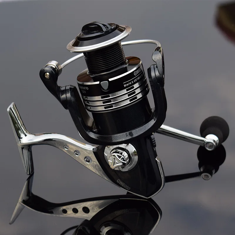 Deshion 13+1BB Black Stainless Steel Spinning Fishing Reel 1000-6000 Series Saltwater Casting Coil Reels | Спорт и развлечения