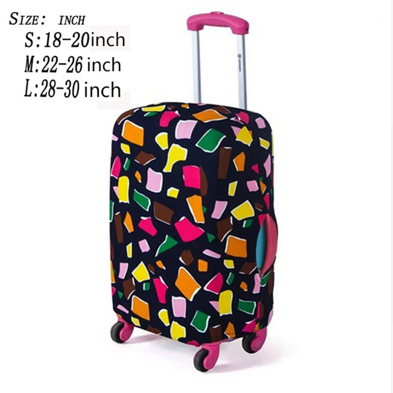 A Luggage cover Эластичный Защитный чехол для багажа, подходит для 18-30 дюймов, чехол для костюма, чехол для тележки, пылезащитный чехол, аксессуары для путешествий - Цвет: A Luggage cover