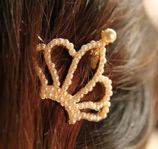 (Смешанный заказ) как минимум 15 долларов модная милая девушка золотой жемчуг цвет