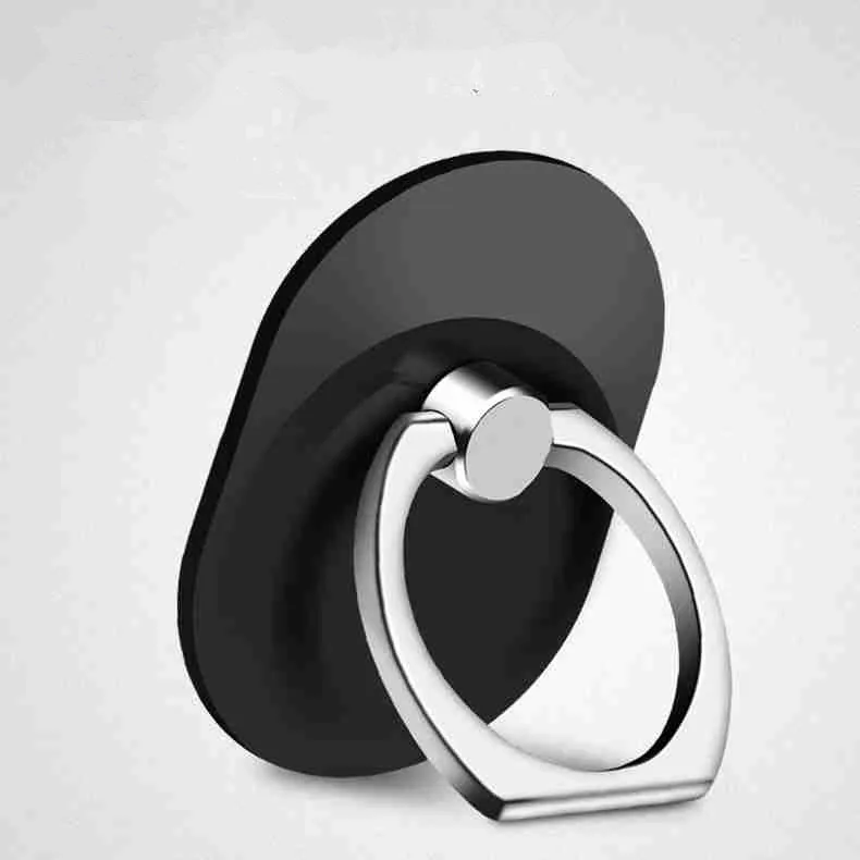 black Ellipse Держатель для телефона Универсальный палец кольцо смарт мобильный телефон Автомобильный держатель Подставка для iphone X 6s 7 8plus samsung s9 Xiaomi redmi ipad - Цвет: black Ellipse