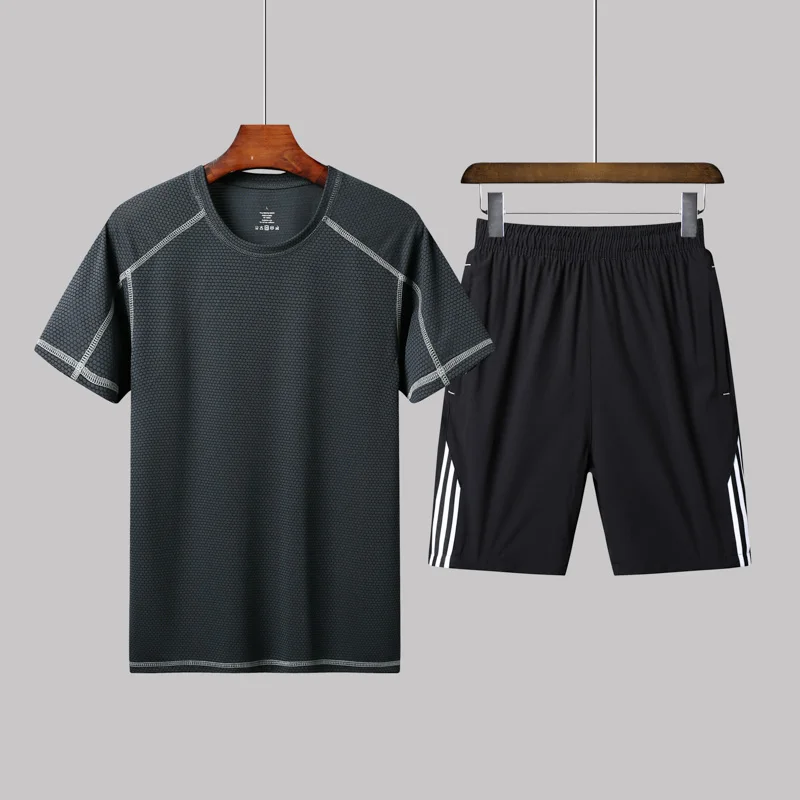 2 шт. дышащая летняя компрессионная рубашка с коротким рукавом Повседневный