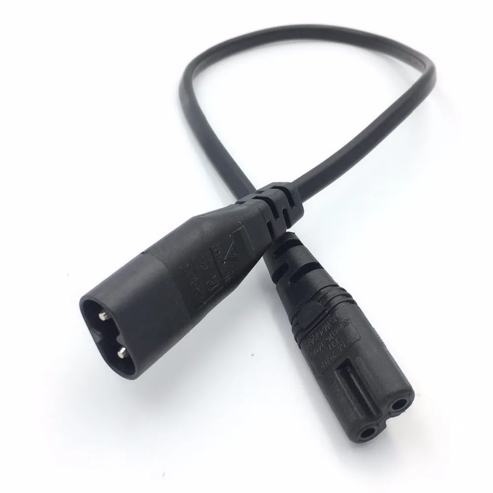 IEC 320 2 Pin C7 Female To C8 Male Рисунок 8 удлинитель адаптера питания 30 см|Адаптеры для