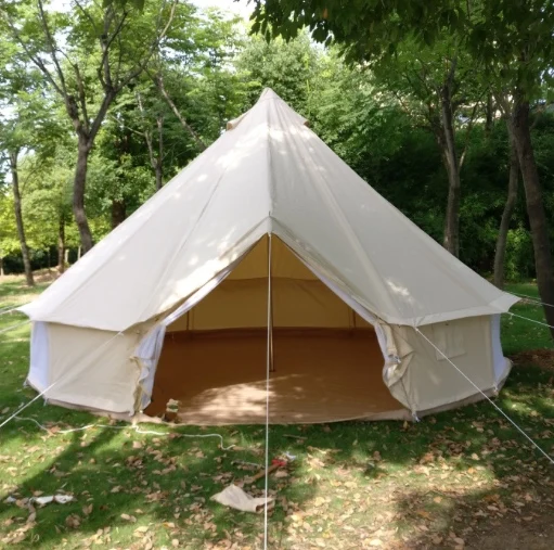 5m cotton tent 4 м 5 м Оксфорд холст колокольчик палатки стены свернуты для наружного кемпинга - Цвет: 5m cotton tent