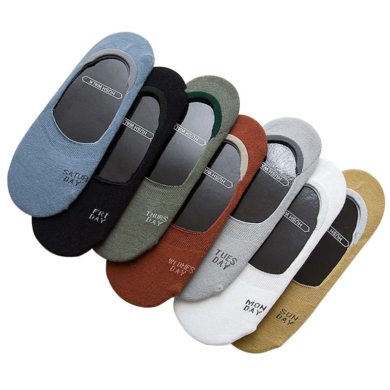 7-дневная носки до лодыжки невидимые низкие носки-невидимки Нескользящие