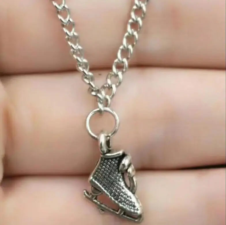 10 шт./Лот Быстрая доставка подвеска в виде хоккейной обуви на удачу модные