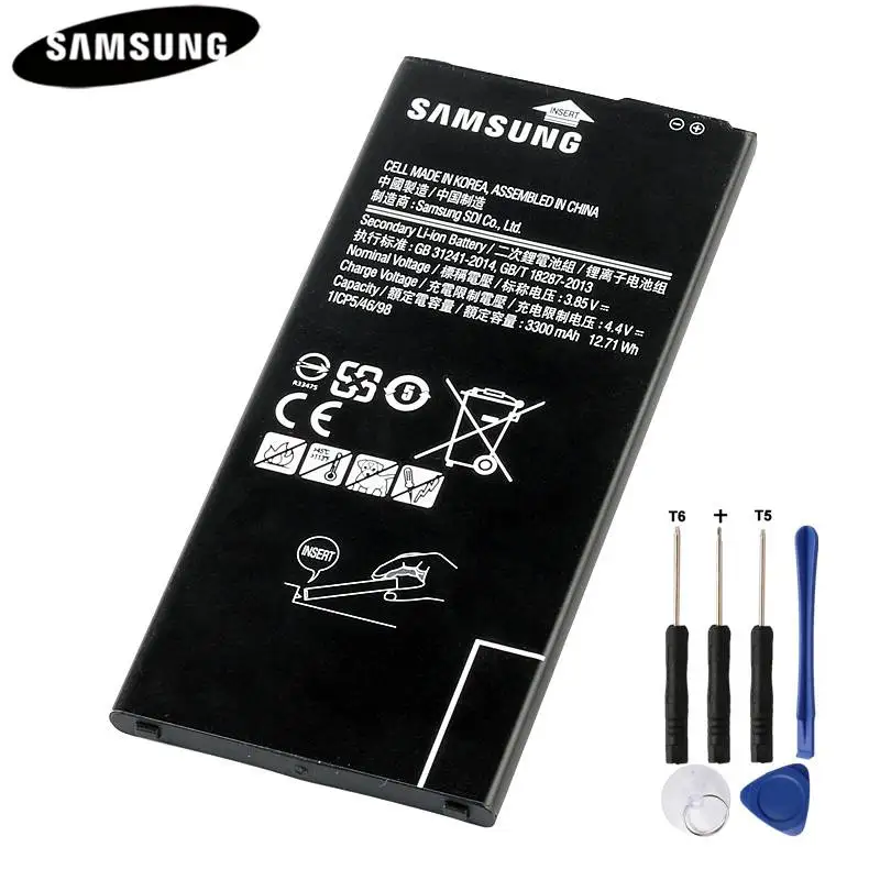 100% оригинальный аккумулятор для Samsung GALAXY ON7 G6100 2016 версия J7 Prime 3300 мач сменный