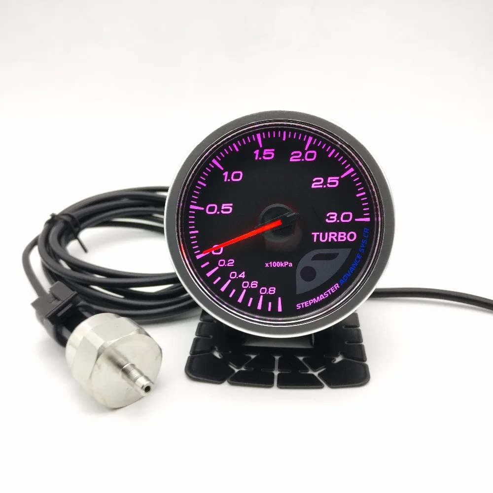 Advance CR A1 BF 3 бар Турбо 3 бар Boost Gauge 7 цветов реальные пиковые Предупреждение ющие измерительные приборы RACER ZD гоночный автомобиль Стайлинг