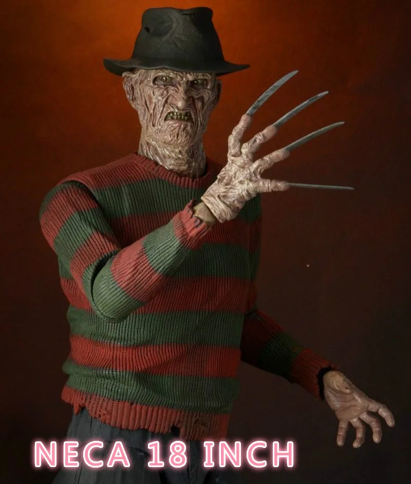 NECA 18 дюймов 1/" Кошмар на улице Вязов" Коллекция Фредди Крюгер фигурка для фанатов подарок на праздник