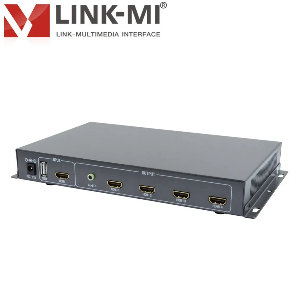 ЛМ ТВ 04S 2x2 видео настенный контроллер USB/HDMI процессор 4 показывает экран