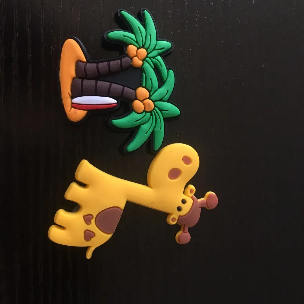 1 шт. Магнит на Холодильник Силиконовый мультяшный животный магнит холодильник