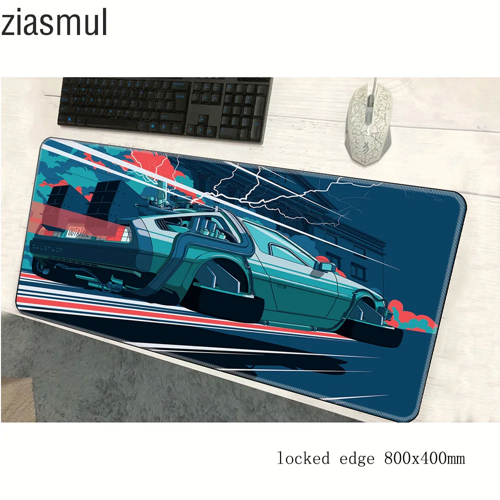 back to the future padmouse 800x400x3mm gaming mousepad game thick mouse pad gamer computer desk anime mat notbook mousemat pc | Компьютеры