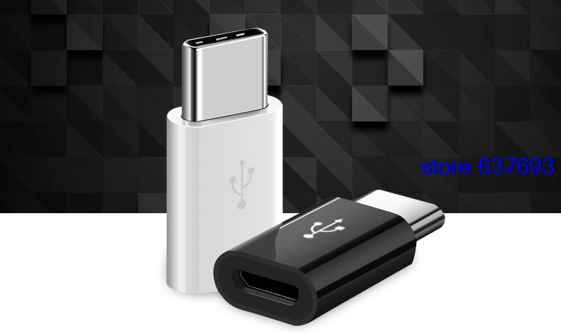 ABS функция передачи данных и зарядки микро-USB штекер к Type C штекерному адаптеру |