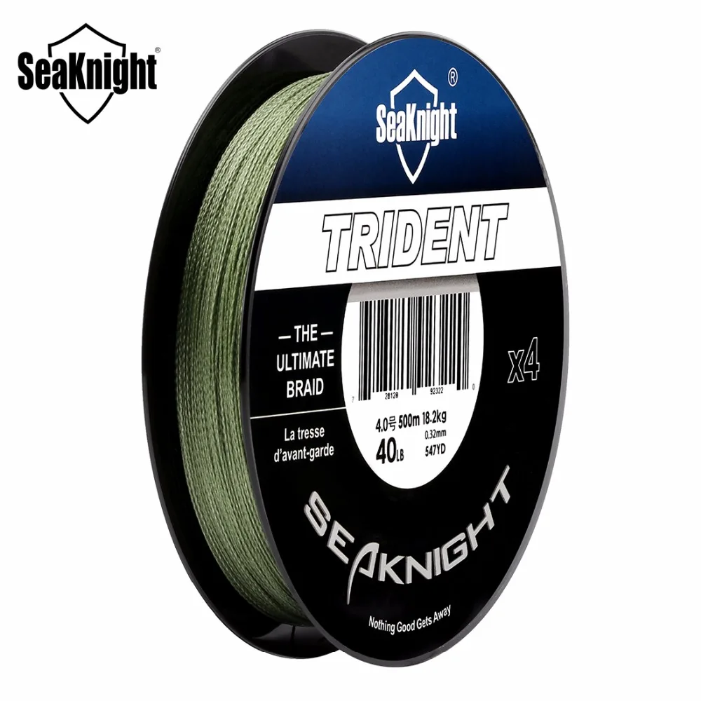 Рыболовная плетеная леска SeaKnight TRIDENT 500 м 4 нити 8 80lb|Рыболовные лески| |