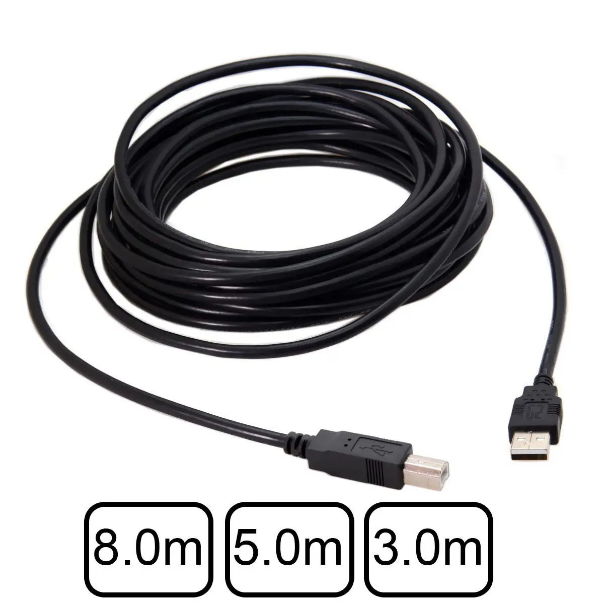 Кабель для передачи данных со штекером USB Type B на 2 0 8/5/3 м|Компьютерные кабели и