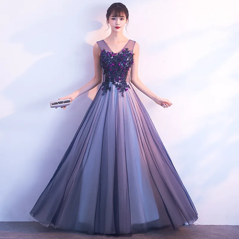 SOCCI/голубое кружевное платье с бисером сексуальное длинное вечернее открытой