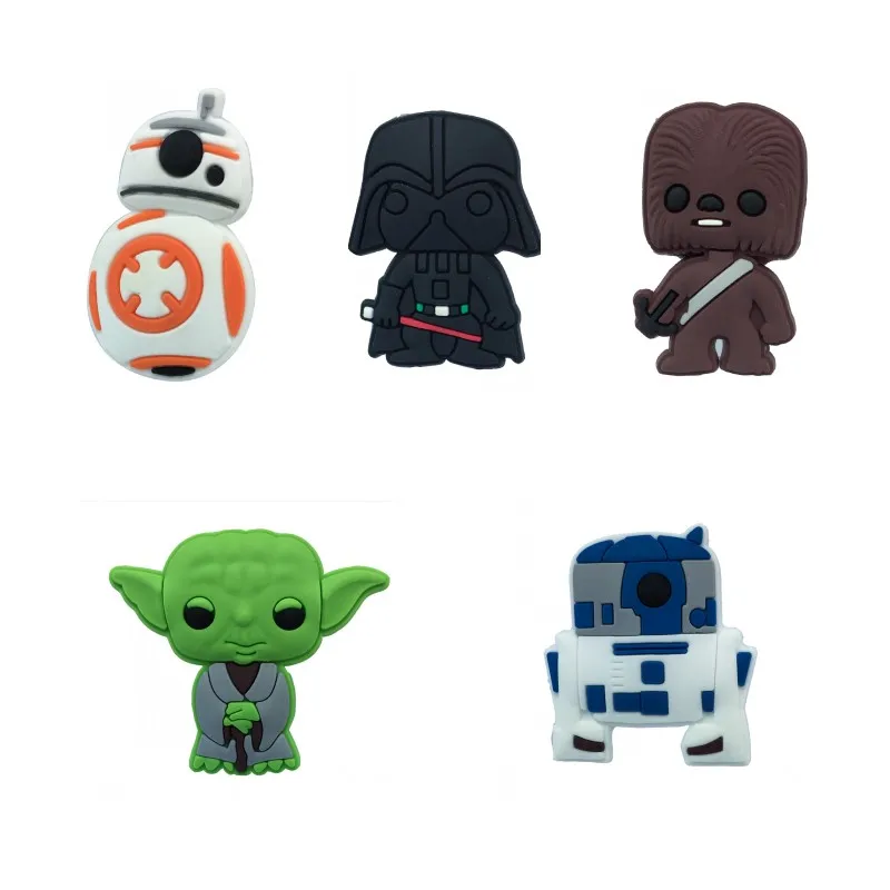 579 10 12 mix25pcs 25 шт./лот, магниты на холодильник из ПВХ «Звездные войны», йода BB8 R2D2, Дарт Вейдер, магнитные наклейки, магниты на холодильник, детский подарок, домашний декор - Цвет: 579 10 12 mix25pcs