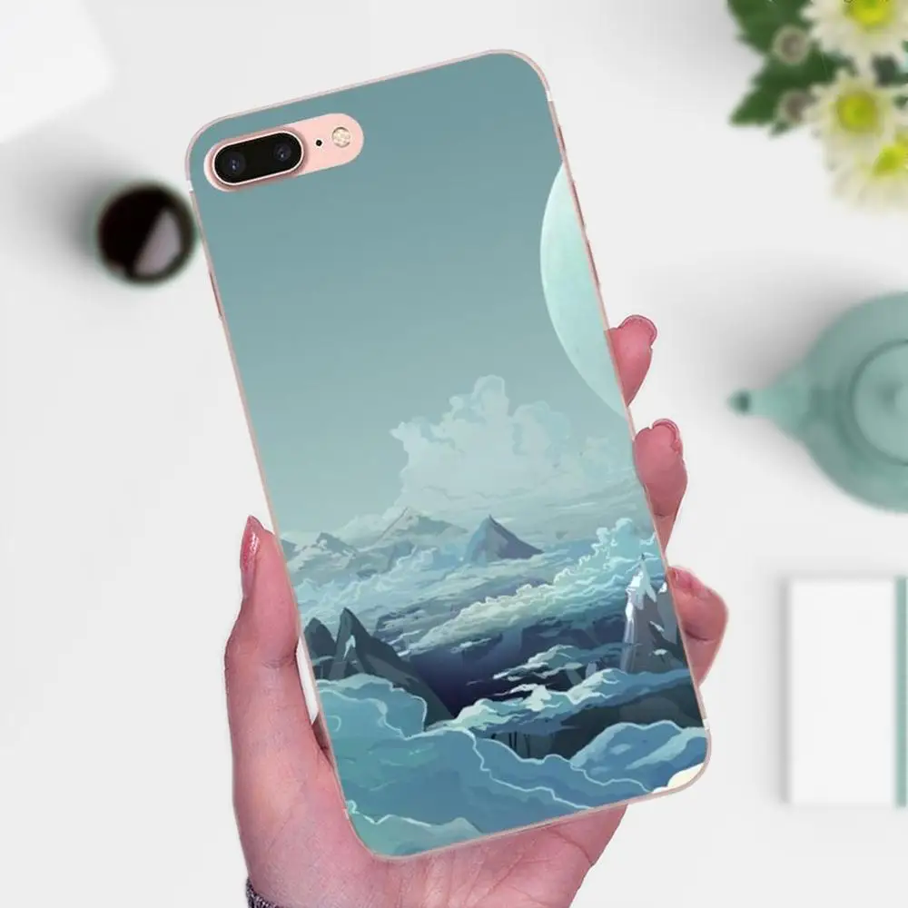 Рисунок из ТПУ с красивым рисунком луны и звезд для Xiaomi Mi3 Mi4 Mi4C Mi4i Mi5 Mi 5S 5X 6 6X 8 SE A1 Max