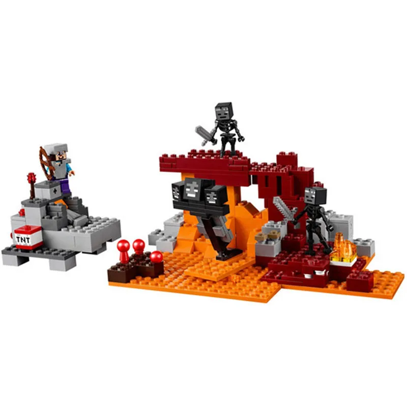Бела 10469 Совместимость Legoe лего Minecrafte мой мир зомби 2018 новое здание Конструкторы