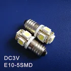 Высокое качество DC3V E10 led,E10 светодиодный светильник, 3 в led E10,E10 светильник, E10 лампа, E10 3V,E10 1W светильник, E10 светильник 3V,E10 Бесплатная доставка 5 шт.лот