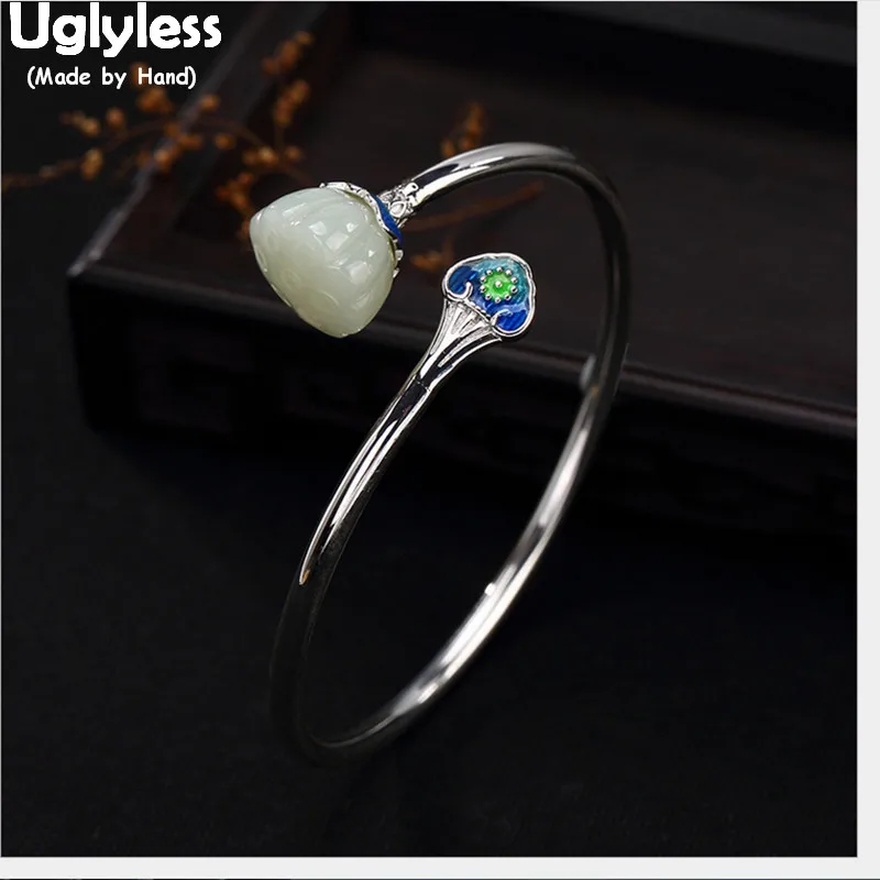 Женский браслет из серебра 100% пробы с эмалью в виде сердца|Гибкие и жесткие