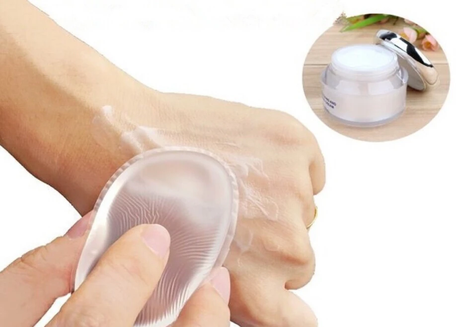 500 шт. силиконовая косметическая губка для лица косметический спонж макияжа