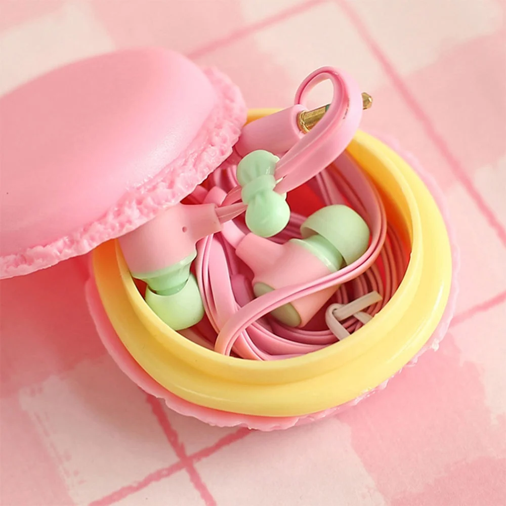 KISSCASE подарок для девочек 3 5 мм милые наушники с макарунами стерео гарнитура ярких