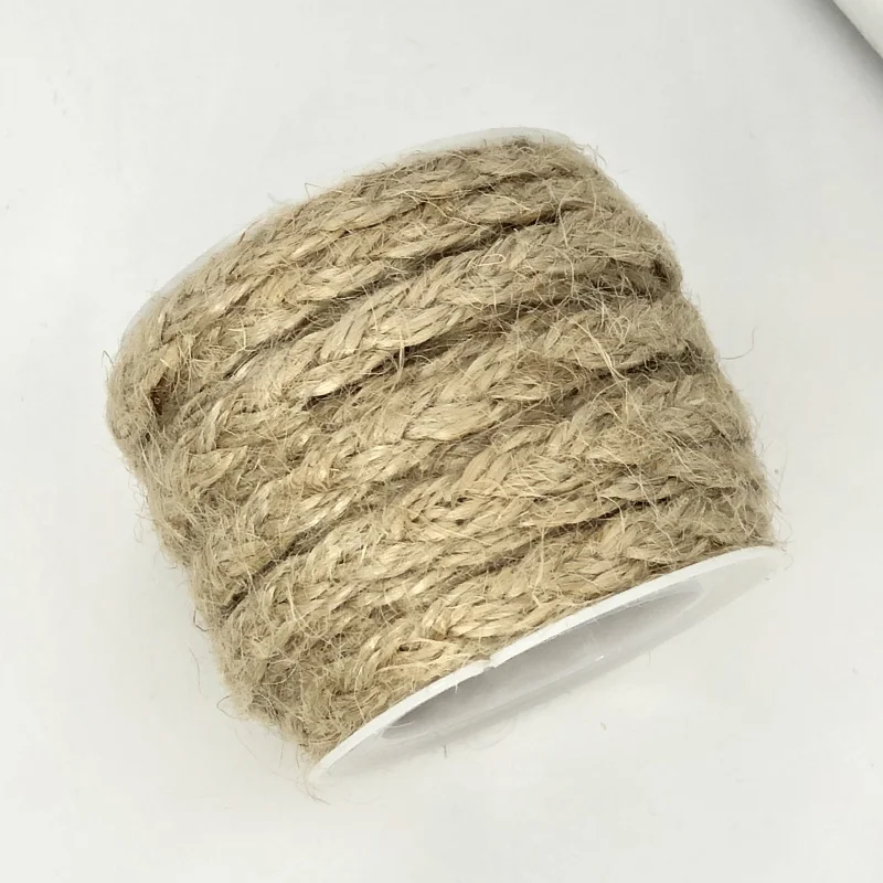 5 м DIY Ремесло винтажный натуральный Hessian джутовый шпагат веревка Свадебная вечеринка Мешковина Лента Декор для дома катушка фестиваль Скрапбукинг 6 стилей