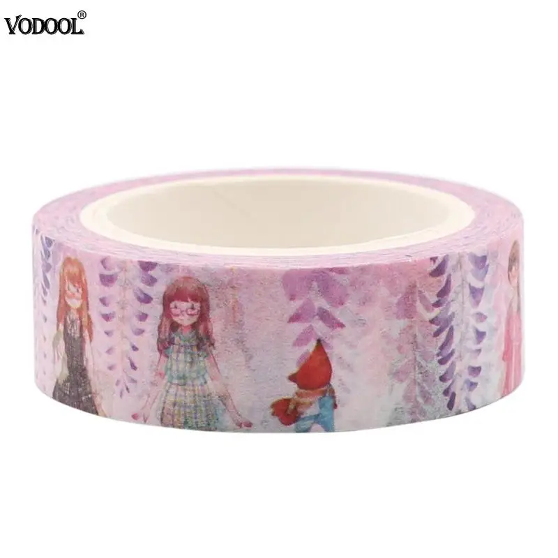 Girl 10 м японский DIY Васи клей клейкие ленты фото альбомы для скрапбукинга кавай бумажные наклейки маскирования клейкие ленты детские подарки школьные канцелярские - Цвет: Girl