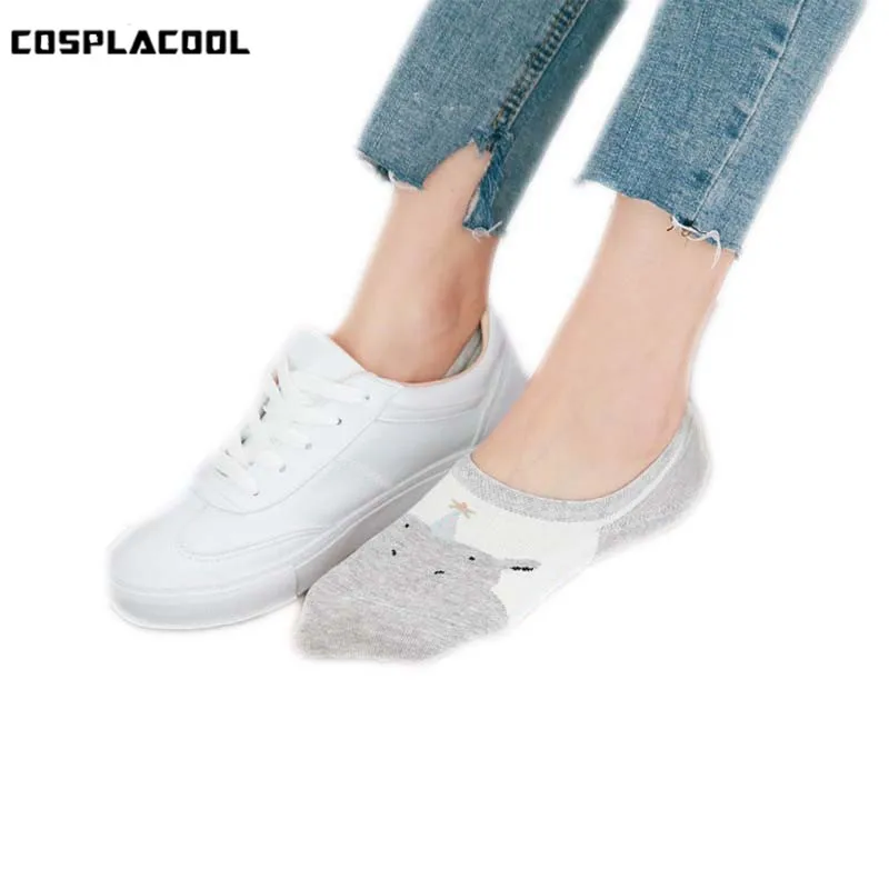 [COSPLACOOL] Модные забавные Женские носочки в стиле Харадзюку с низким вырезом
