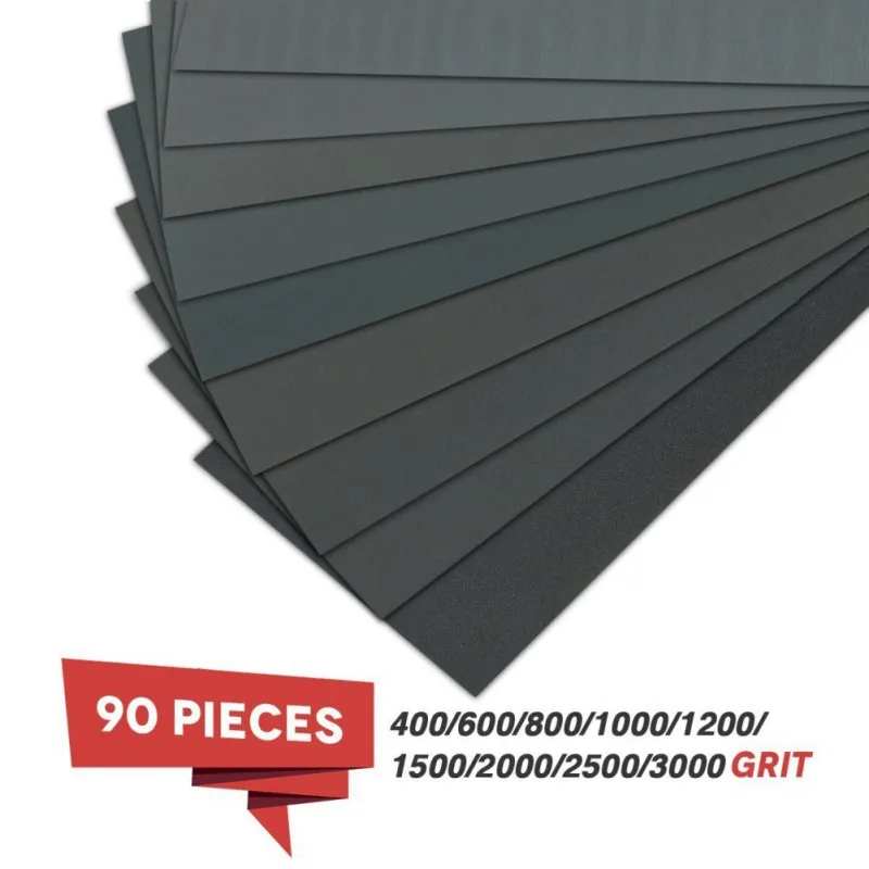 

Sandpapers 400 600 800 1000 1200 1500 Grit Silicone Carbide Wet/Dry Painting Pad