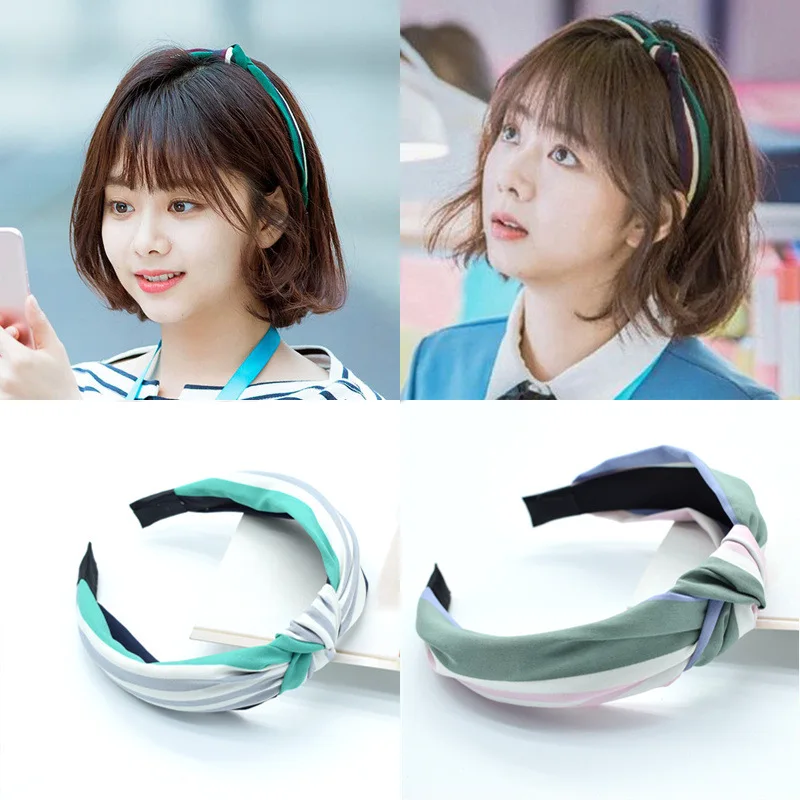 

Knotted Hairbands for Women Wide Dots Cross Headbands Cute Girls Hair Accessories Bow Adjustable Head Bezel New Hot Fashion