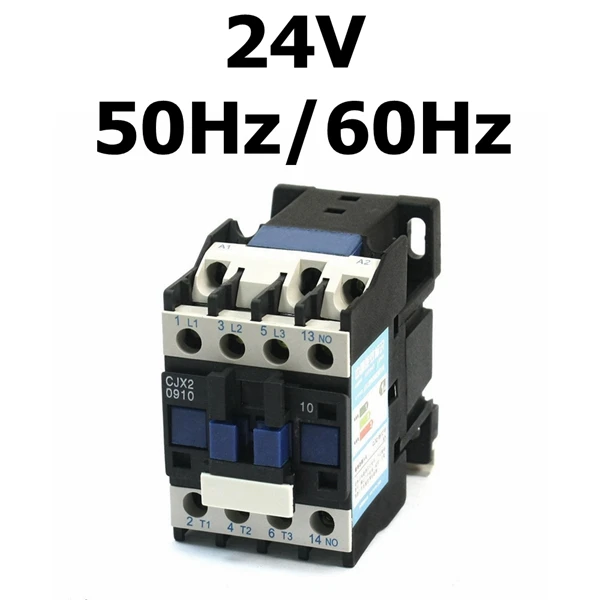24VAC 9A 3 фазы 3 полюса 1NO 24 В переменного тока 36 В 220 В 380 В 50 Гц/60 Гц катушка вольт переменного тока контактор реле двигатель Магнитный стартер 35 мм Din рейку - Цвет: 24VAC