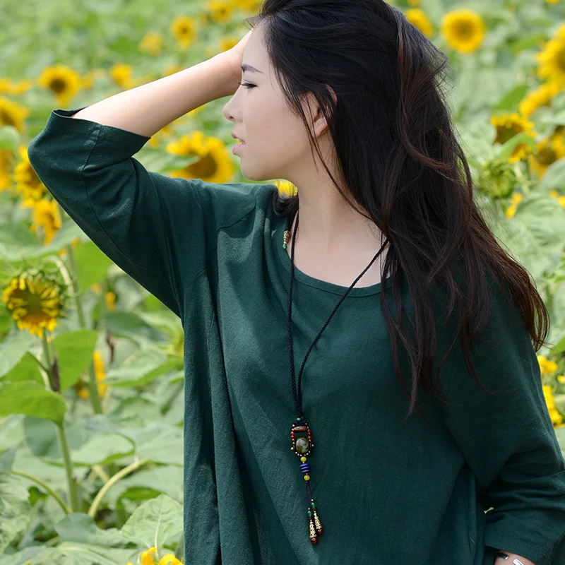 Винтажное ожерелье для женщин этнические ювелирные изделия ручной работы