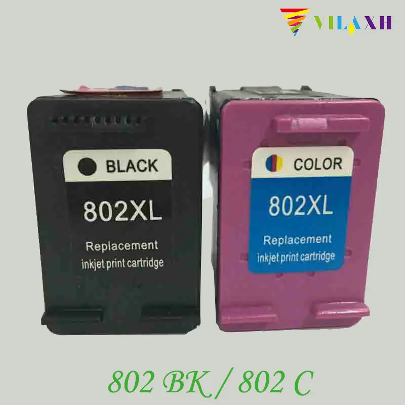 Совместимый картридж для принтера vilaxh 802xl сменный HP 802 XL Deskjet 1000 1010 1050 1510 2000 2050 3050