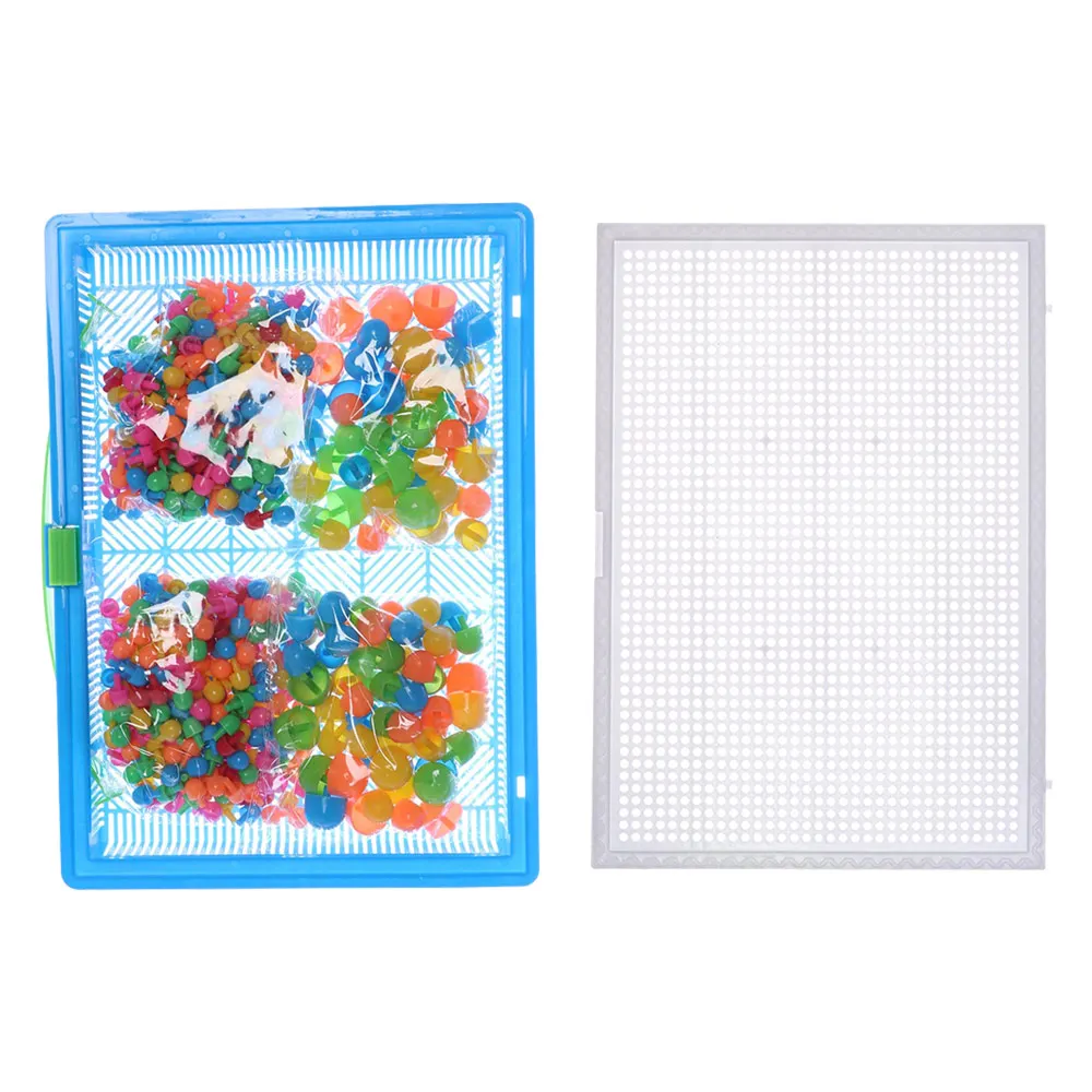 Забавная головоломка Peg Board 296 колышки Ранние развивающие игрушки креативная мозаика детская игрушка-Паззл детский подарок