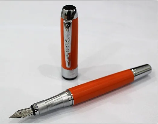 Jinhao 250 Гладкий зажим для шампанского и серебра 0,5 мм/1,0 мм ручка для каллиграфии высококачественная металлическая авторучка ручки для рождественского подарка - Цвет: O