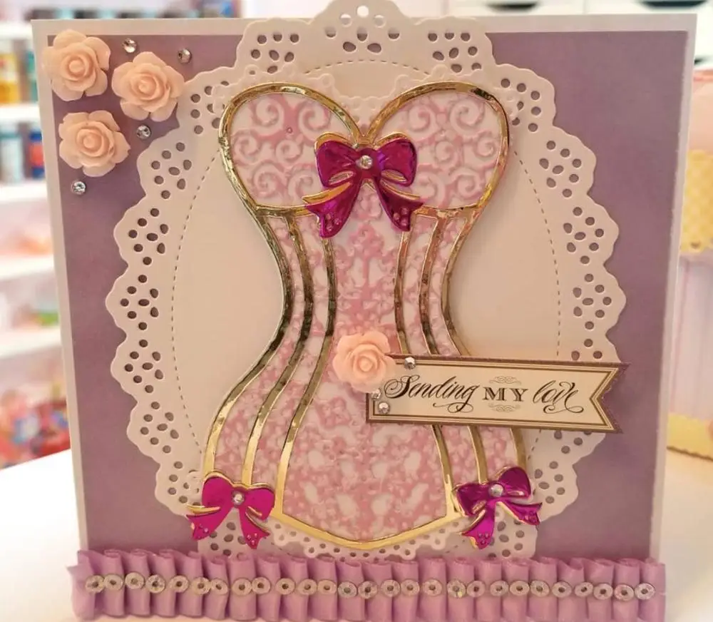 Большой милый корсет трафареты для резки металла сделай сам